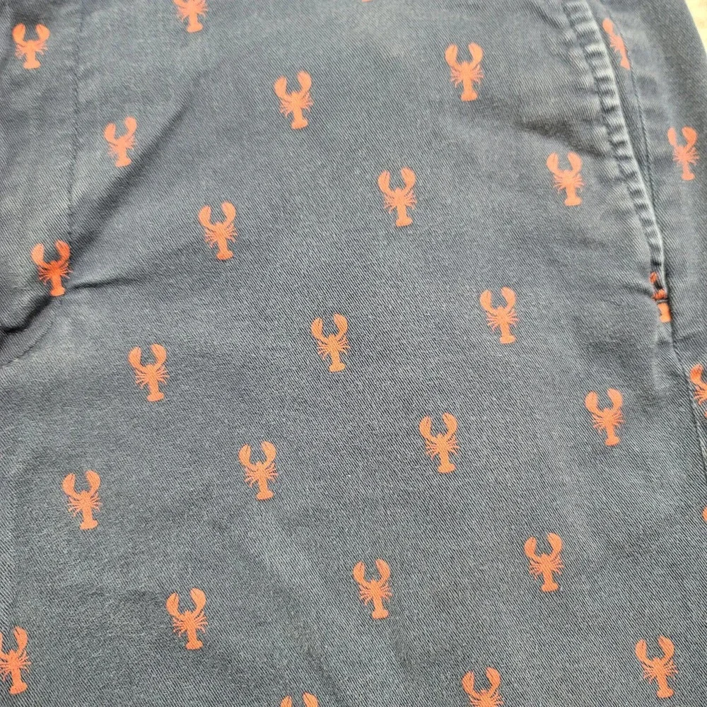 J. Crew Shorts Mens 34 Blue‎ Lobsters All Over Print 9